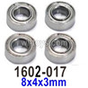 UDIRC 1602 Panther Ball Bearings-1602-017-8x4x3mm-4pcs